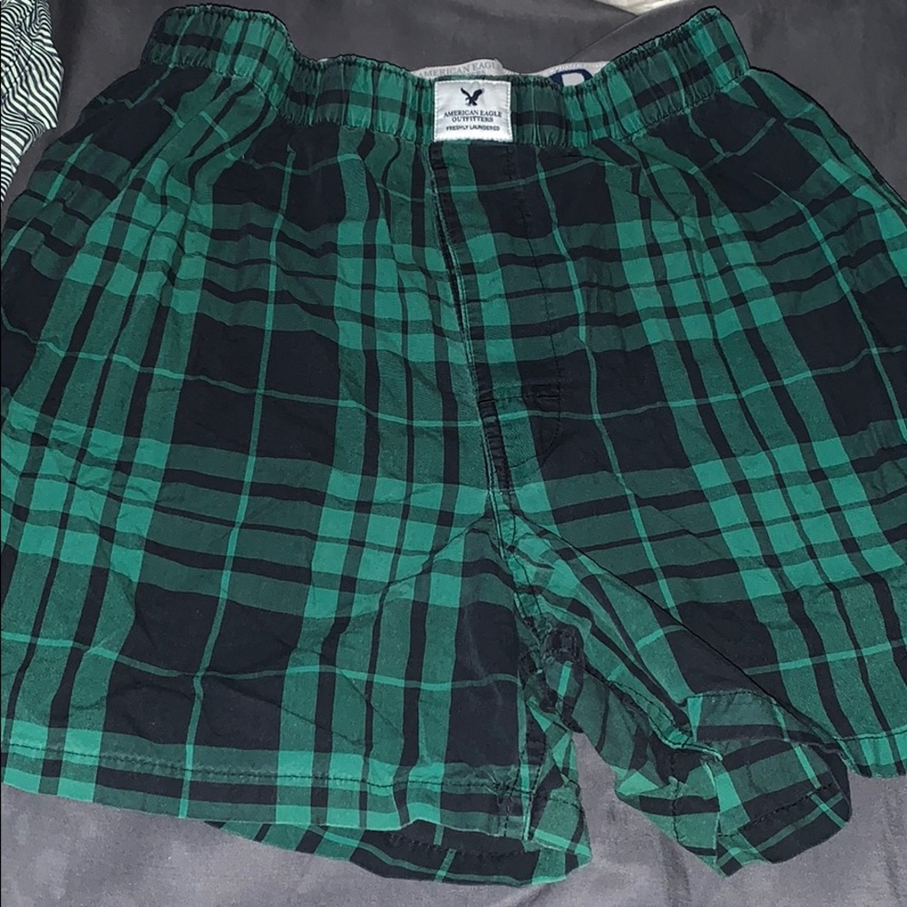 Mens Small American Eagle Green Underwear Boxers